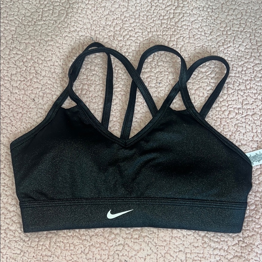 Nike Black Racerback Sports Bra for Intense Workouts